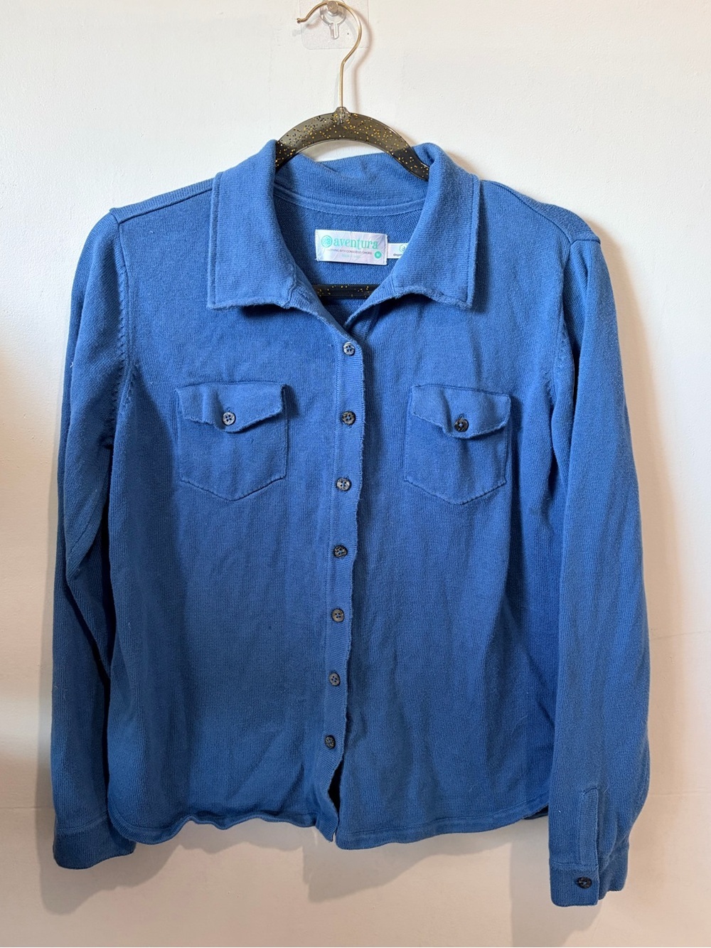 Aventura Clothing 100% Organic Cotton Fair Trade Knit Button-Down Shacket